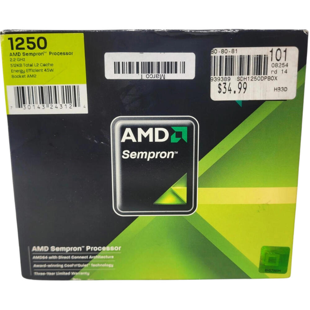 AMD Sempron 64 LE-1250 2.2 GHz - SDH1250DPBOX Socket AM2